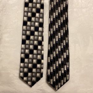 BERGAMO NEWYORK set of two neckties.